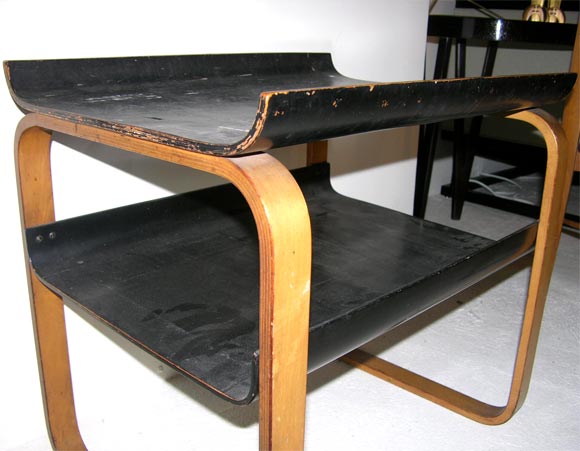 Vintage Side Table in Manner of Alvar Aalto 1
