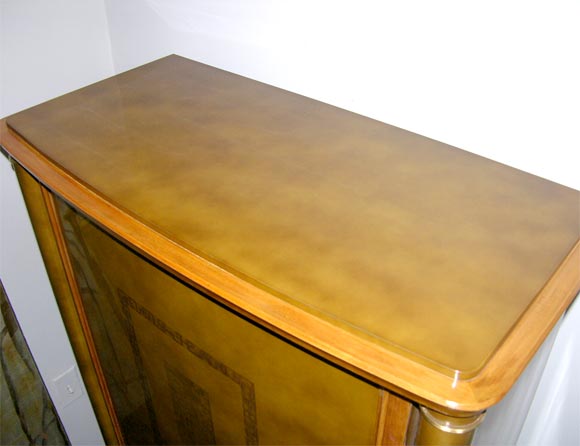 Oak Fine lacquered bar cabinet by Batistin Spade