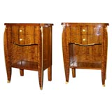 Fine pair of side tables by Jules Leleu