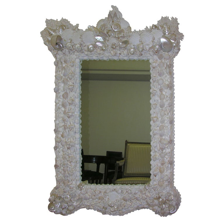 Seashell Mirror by Mongiardino For Sale