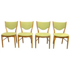 Set of Four Finn Juhl NV-64 Beech Dining Chairs