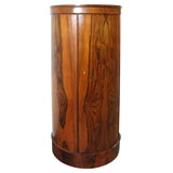 Oval Rosewood Pedestal Cabinet