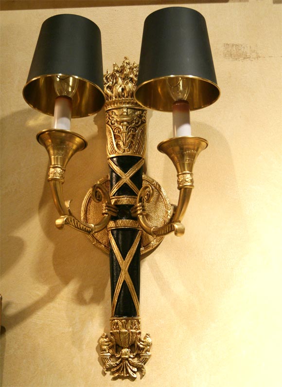 Set Of Four Empire Style Wall Sconces