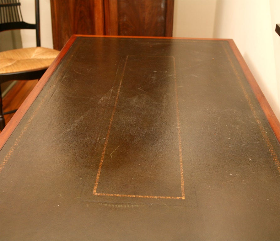 desk leather top