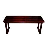 Hardwood library table / console