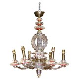 Unusual perspex chandelier in the manner of Maison Jansen