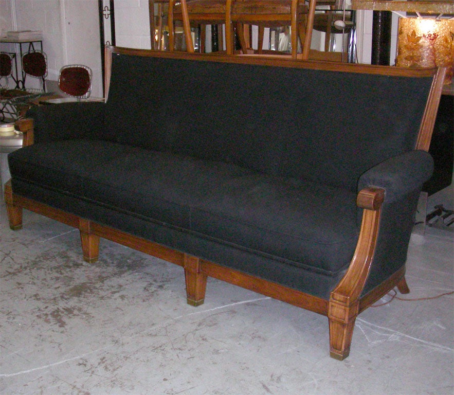 A Walnut Framed Sofa