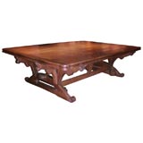 A Large English Gothic Revival Oak Refectory Table ca.1870