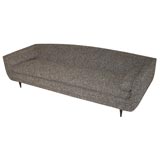 Sofa Upholstered in Charcoal Wool Boucle