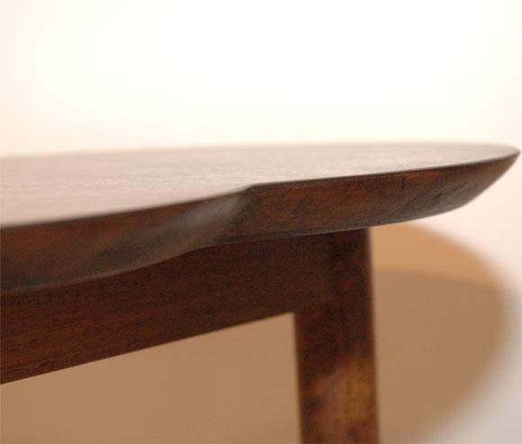 Pair of Walnut Clover-Leaf Side Tables 2