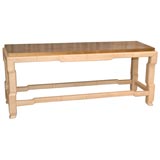Leather Wrapped Maitland Smith Console Table