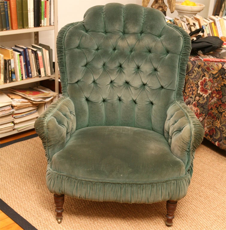 A late 19th c Victorian Arm chair 4