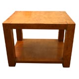 A burl wood coffee or side table from the 1960/70s