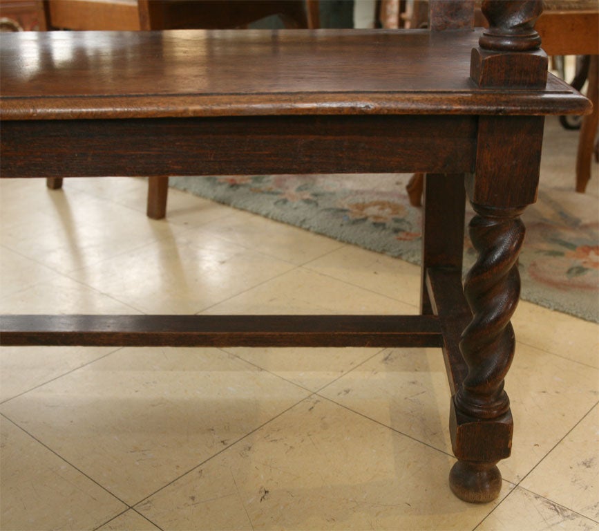 Antique Jacobean Style Flemish Hall Bench 5