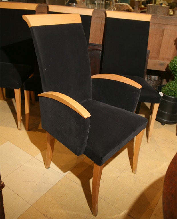 Mid Century Modern HIgh Back Dining Chairs 1