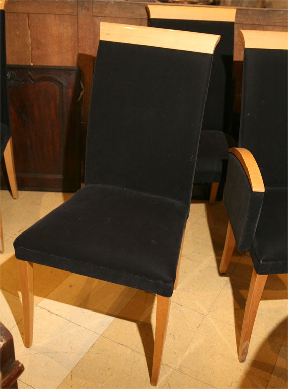 Mid Century Modern HIgh Back Dining Chairs 3