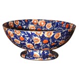 Ridgways Footed Punch Bowl-Imari Colors