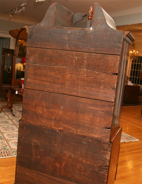 American Cherry Bonnet Top 18th Century Chest-on-Chest 1