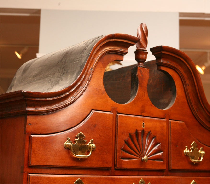 American Cherry Bonnet Top 18th Century Chest-on-Chest 4