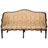 George III  Carved Mahogany  Settee