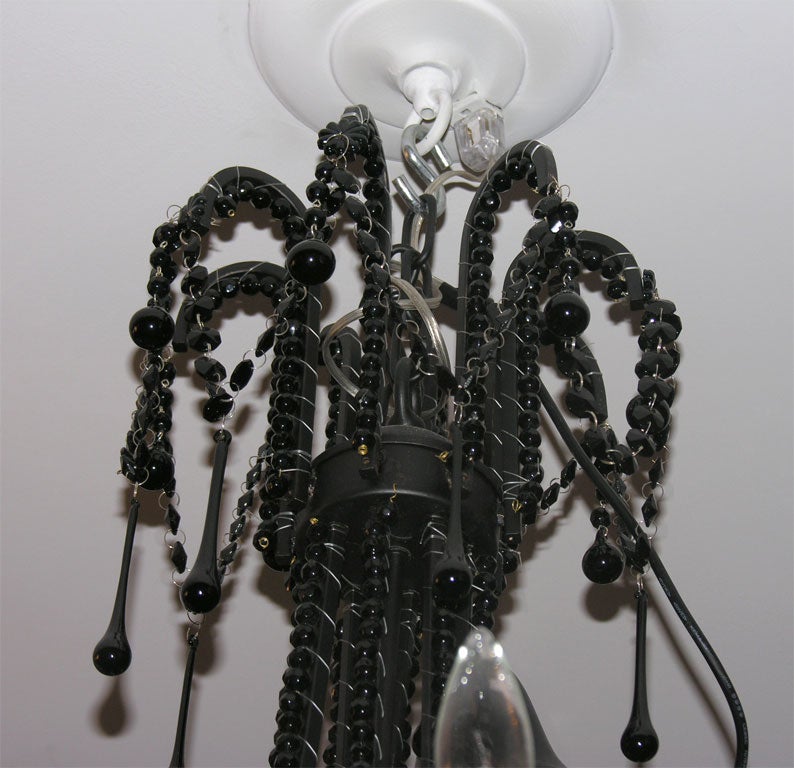 Jet Black Crystal Chandelier 3