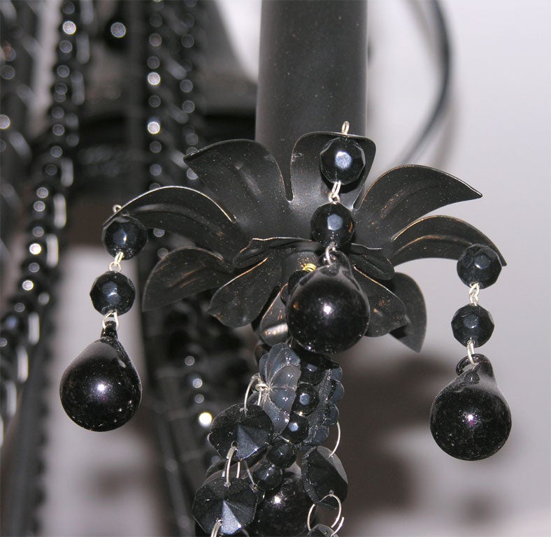 Jet Black Crystal Chandelier 4
