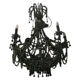 Jet Black Crystal Chandelier