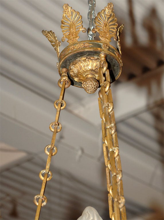Late 19th Century Empire Style Chandelier For Sale 3
