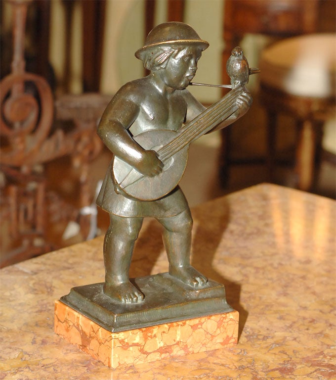 German Art Deco Bronze by M-Fassold For Sale