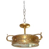 1930's French Bronze Chandelier