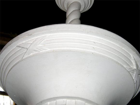 French Plaster Ceiling Uplight In Good Condition For Sale In Stamford, CT