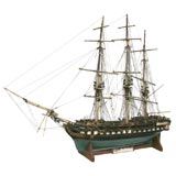 Antique USS Constitution Ship Model