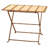 Antique Iron folding side table