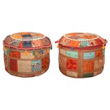 A Pair of Moroccan Poufs