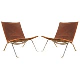 Pair of PK-22 Chairs by Poul Kjaerholm