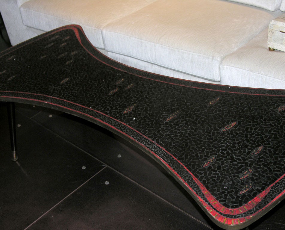 Mosaic Coffee Table In Good Condition For Sale In New York, NY