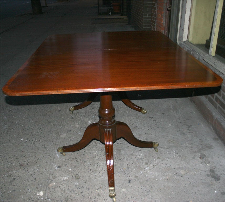 Antique   Two Pedestal Dining Table For Sale 5