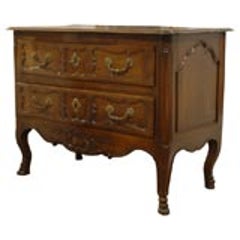 18th Century French Louis XV Walnut Commode 10