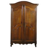 18th Century Walnut Bordeaux Armoire with Buffet