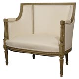 19th Century French Painted Directoire Style Marquise Chair