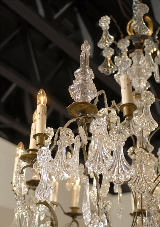 French Crystal Chandelier Circa 1890 1