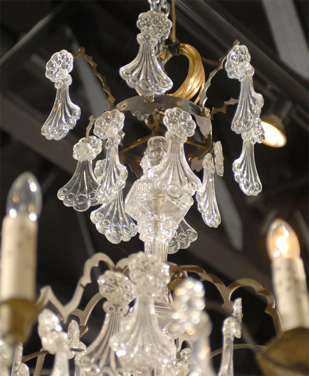 French Crystal Chandelier Circa 1890 2