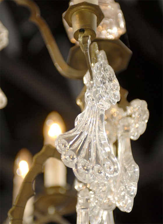 French Crystal Chandelier Circa 1890 3
