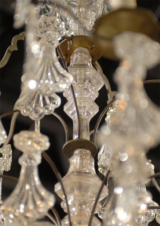 French Crystal Chandelier Circa 1890 4