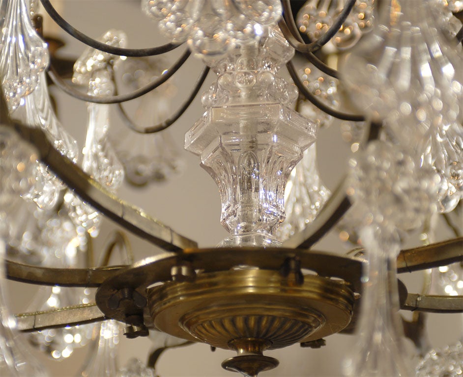 French Crystal Chandelier Circa 1890 5