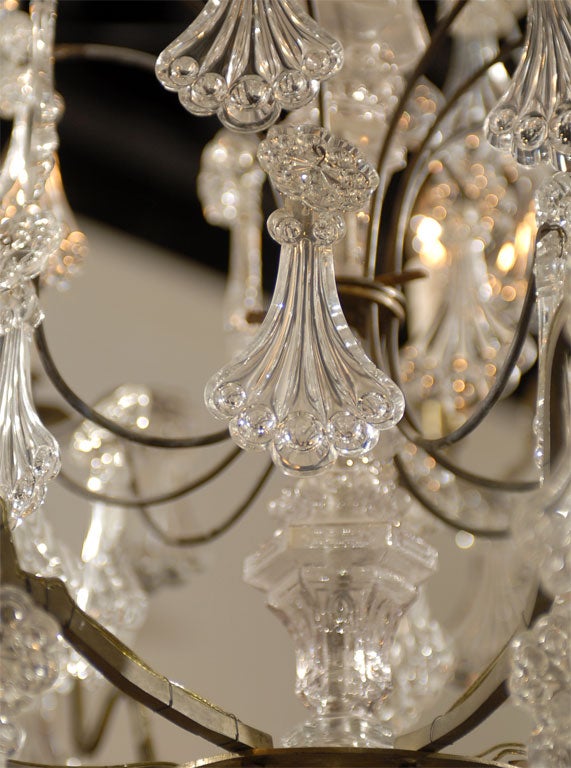 French Crystal Chandelier Circa 1890 7