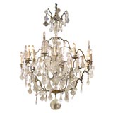 French Crystal Chandelier Circa 1890
