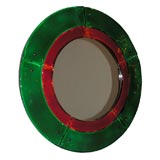 Green + red mirror by Mazzega
