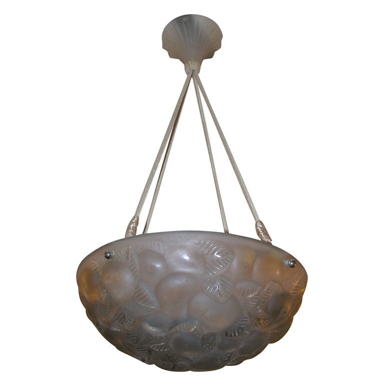 R. Lalique "Lausanne" Chandelier For Sale