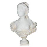 French White Marble Bust